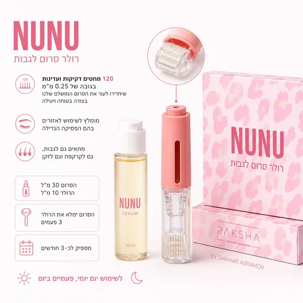 NUNU - רולר סרום לגבות
